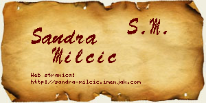 Sandra Milčić vizit kartica